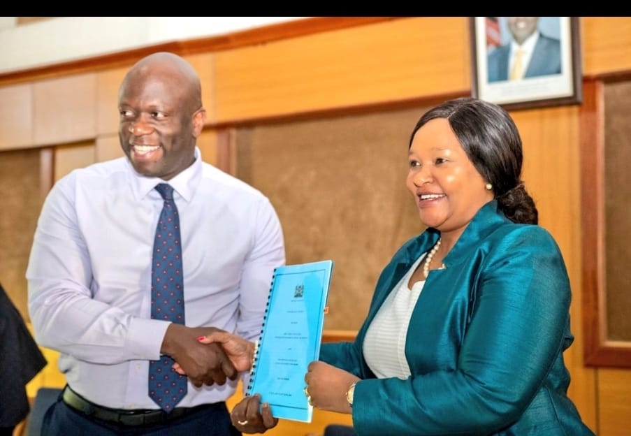 PS'S SIGN PERFERFORMANCE CONTRACT WITH CS REBECCA MIANO