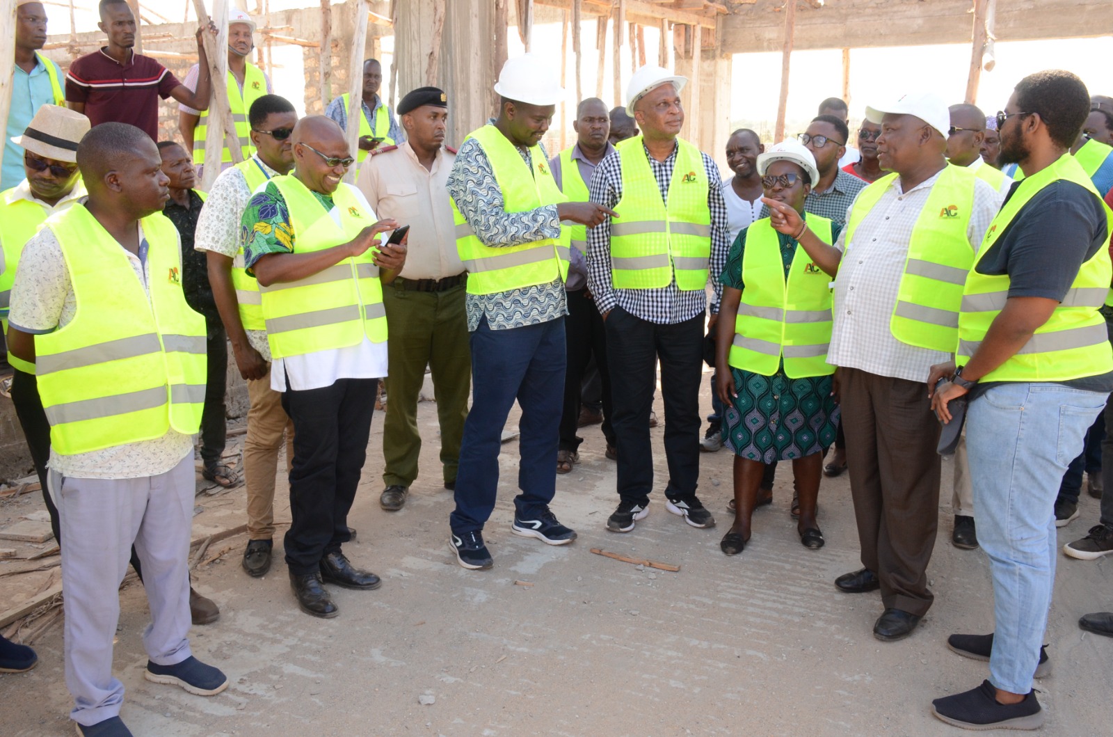 1.	Chair to the Senate Committee on Industry, Trade and Tourism, Senator Boy Issa Juma (Kwale), Vice Chair Essy Okenyuri and Jackson Mandago (Uasin Gishu) inspect the construction of the Kwale County Aggregation and Industrial Park (CAIP), during their visit on Monday March 24, 2025. / Jared Nyabuti