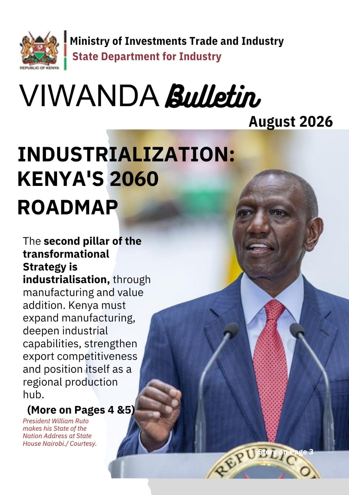 INDUSTRIALIZATION: KENYA'S 2060 ROADMAP