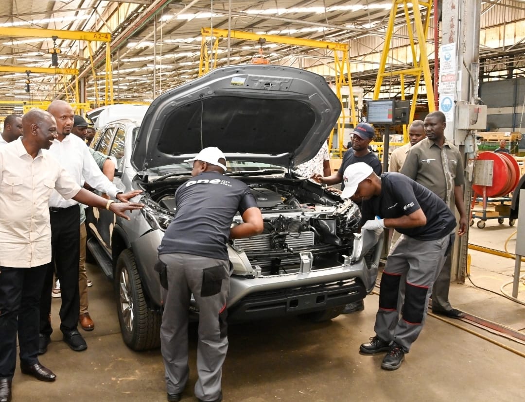 KENYA LAUNCHES TOYOTA FORTUNER ASSEMBLY PLANT IN MOMBASA.