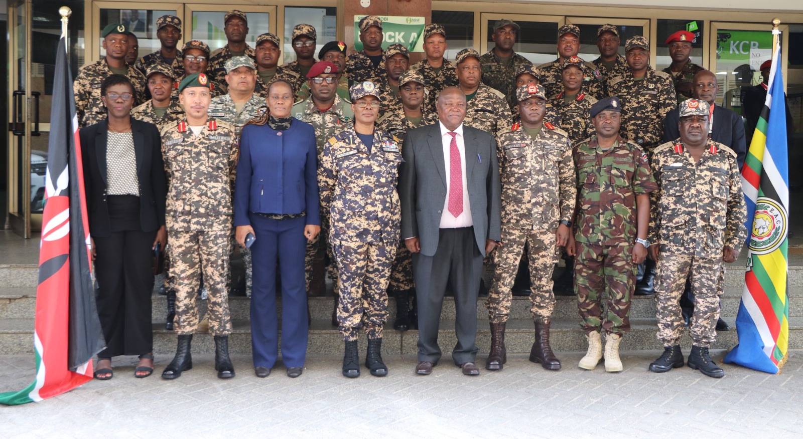 delegation from the Namibia Defense Forces Students